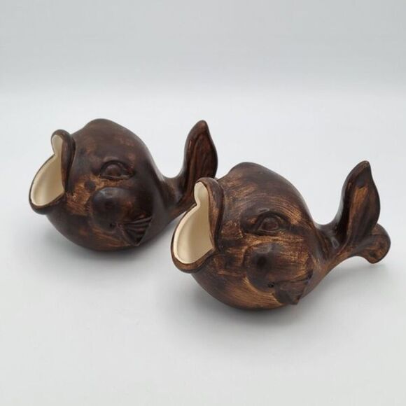 Vintage Pair of World Gift Wide Mouth Fish Trinket Dishes - Picture 12 of 12